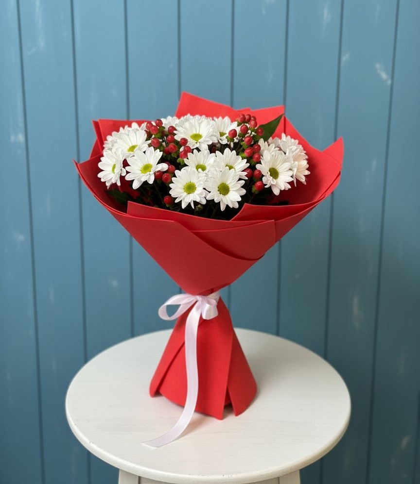 Букет цветов из: Хризантемы в Зеленодольске