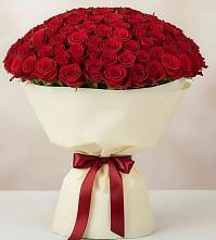 Букет 101 Красная роза Милано в Зеленодольске