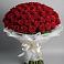 Букет 101 Красная роза Блэк Мэджик в Зеленодольске