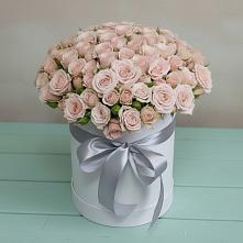 Цветочная композиция из Розы в шляпной коробке #REPLACE_PRED# Зеленодольске