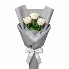 Букет 3 белые розы #REPLACE_PRED# Зеленодольске