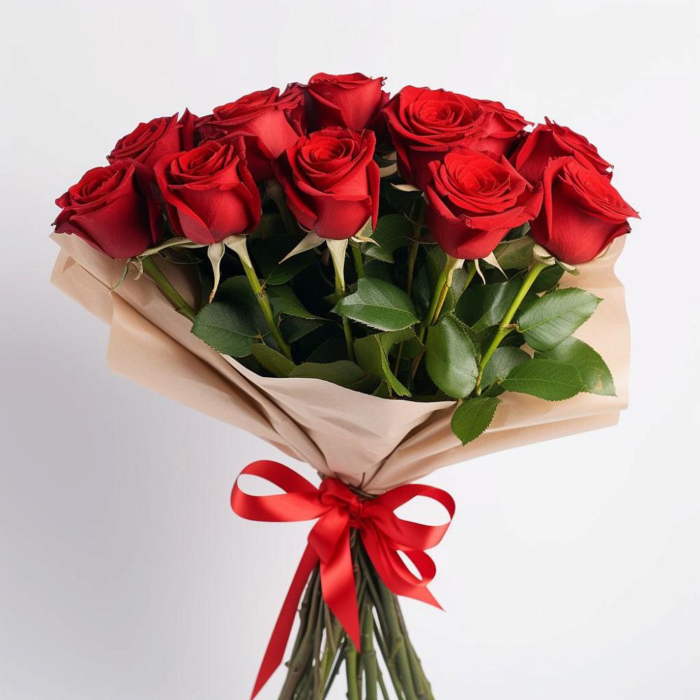 Букет 11 Красных роз Эдлесс Лав в Зеленодольске